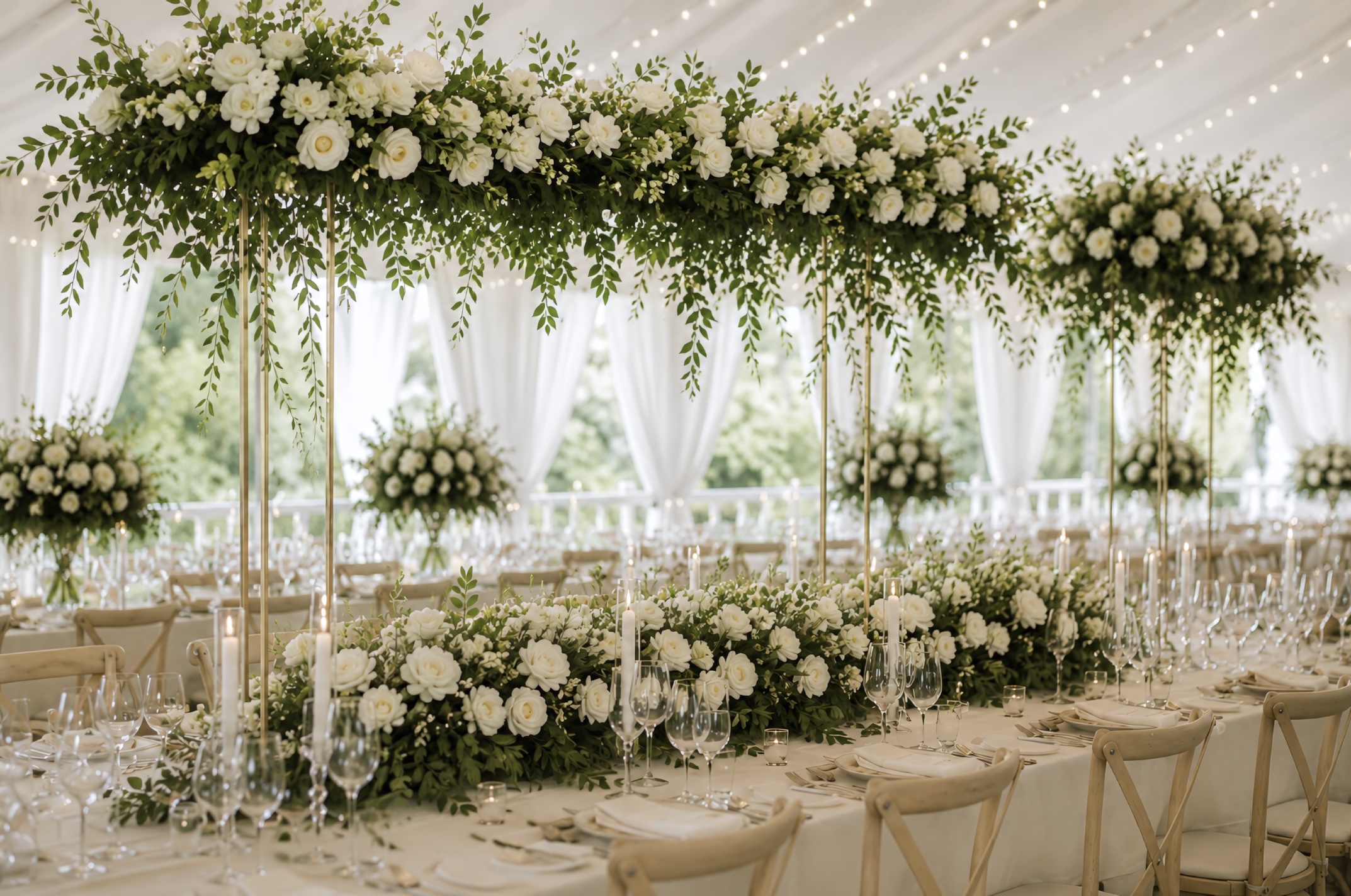 Full-service wedding reception